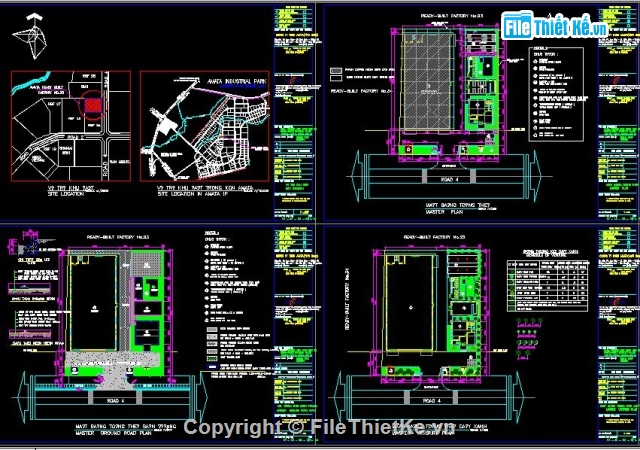 Bản vẽ full,nhà xưởng,Bản vẽ tổng thể,bản vẽ nhà văn phòng,nhà ăn